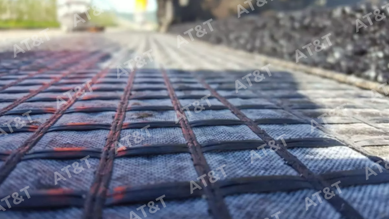 Hình ảnh lưới địa kỹ thuật sợi thủy tinh cường độ 100kN chuẩn bị thi công